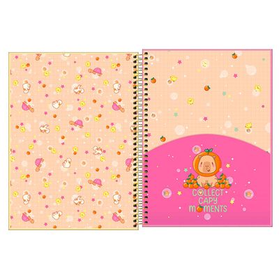 Caderno Universitário 10M Feminino Capyclub 359190 - Tilibra