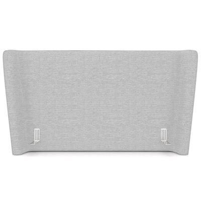 Cabeceira Cama Box Casal 140cm Nilo P05 Linho Cinza Claro - Lyam Decor