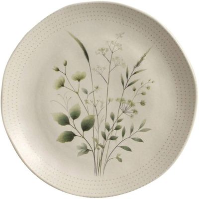 Jogo de Pratos Cerâmica Raso 26,5cm Fundo 21cm Sobremesa 19,5cm Ammi Arauco Porto Brasil 3Pç
