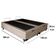 Cama Box Baú Casal Bipartido Suede Sereneprime Bege 138x188x44