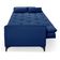 Sofá Cama Yara 3 Lugares Reclinável 2,08m Suede Azul Marinho