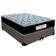 Cama Box Queen Bipartido Sintético + Colchão Molas Ensacadas Sereneprime Sonnolux 158x198x65 Cinza