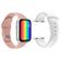 Kit 1 Smartwatch Iwo12 Lite Rosa + 1 Pulseira Branco
