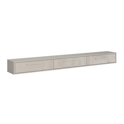Rack Suspenso Bali Cm Sala De Estar-quarto - Lukaliam Móveis - Off White Perolizado