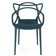 Kit 10 Cadeiras De Jantar Allegra Design Empilhável - Azul Marinho
