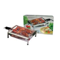 Churrasqueira Elétrica Grill Super Potente e Prática Resistência 1600w Sem Fumaça  110v- Metalrio