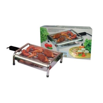 Churrasqueira Elétrica Grill Super Potente e Prática Resistência 1600w Sem Fumaça  110v- Metalrio