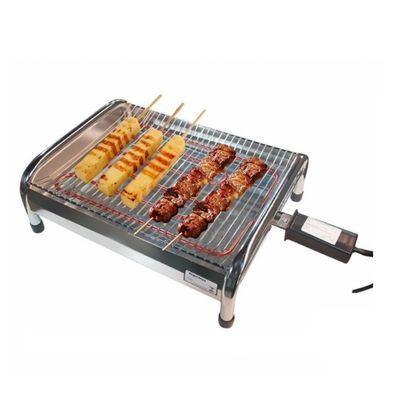 Churrasqueira Elétrica Grill Super Potente e Prática Resistência 1600w Sem Fumaça  110v- Metalrio