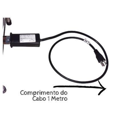 Churrasqueira Elétrica Grill Super Potente e Prática Resistência 1600w Sem Fumaça  110v- Metalrio