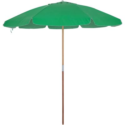 Guarda-Sol 1,60m em Bagum e Madeira Verde Bandeira Bel 1,60m