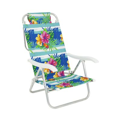 Cadeira de Praia Reclinável Sunny em Alumínio Floral Bel Único