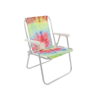 Cadeira de Praia Alta em Alumínio Tie Dye Bel Único