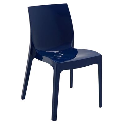 Cadeira Tramontina Alice Summa em Polipropileno Brilhoso Azul Yale