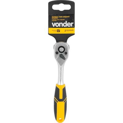 Catraca Encaixe  1/4" Reversível Vonder