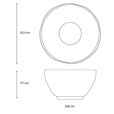 Jogo 12 Bowls Orgânicos Arauco 558ml Porto Brasil Verde Cerâ