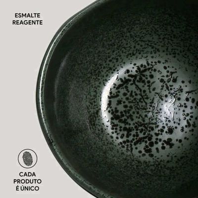 Jogo 12 Bowls Orgânicos Arauco 558ml Porto Brasil Verde Cerâ