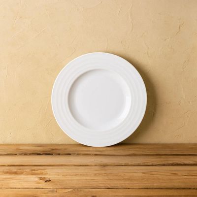 Jogo 6 Pratos de Sobremesa Branco Pratinho Porcelana 21cm Vibrare Tramontina