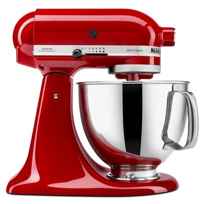 BATEDEIRA KITCHENAID ARTISAN DOMÉSTICO COM 10 VELOCIDADES 275W 127V EMPIRE RED KEA33CVANA