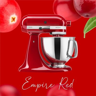 BATEDEIRA KITCHENAID ARTISAN DOMÉSTICO COM 10 VELOCIDADES 275W 127V EMPIRE RED KEA33CVANA