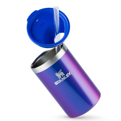 CAN COOLER STANLEY COM CANUDO EM AÇO INOXIDÁVEL 296ML AZUL SAPPHIRE SHIMMER 08449-00