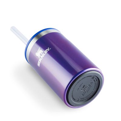 CAN COOLER STANLEY COM CANUDO EM AÇO INOXIDÁVEL 296ML AZUL SAPPHIRE SHIMMER 08449-00