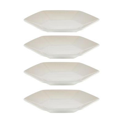 KIT LE CREUSET 4 PRATOS HEXAGON EM CERÂMICA 16CM MERINGUE