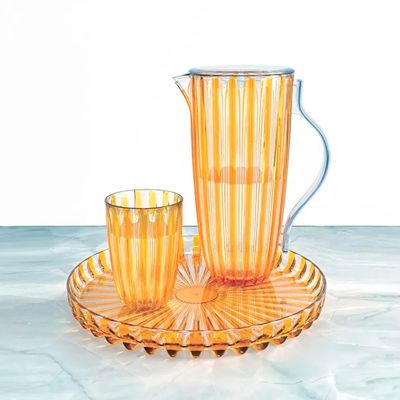 JARRA GUZZINI COM TAMPA EM BIO PLÁSTICO 1,7L DOLCEVITA AMARELO AMBER 123800151