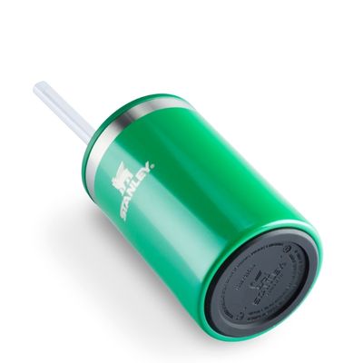 CAN COOLER STANLEY COM CANUDO EM AÇO INOXIDÁVEL 296ML VERDE CLOVER SHIMMER 08448-00