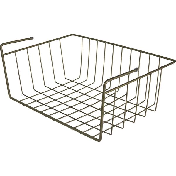 Cesto Suspenso Para Prateleira M Verde Oliva Bel M Cesto Suspenso Para Prateleira M Verde Oliva Bel M