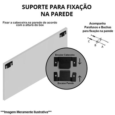 Cabeceira Cama Box Casal King 193cm D10 Esmeralda Corano Branco - Mpozenato