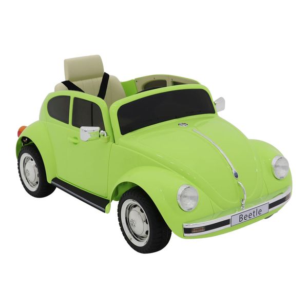 Carrinho Elétrico Beetle 12V Verde Bel Único / 12V