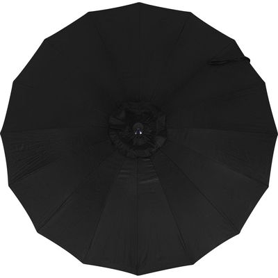 Ombrellone Articulado Chino em Alumínio 2,50 metros Preto Bel 2,50m