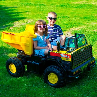 Caminhão Elétrico Infantil Super Truck Tonka 12V Preto Bel Único / 12V