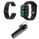 Relógio Smartwatch P80 Sport Bracelet Preta/Rosê/Dourada