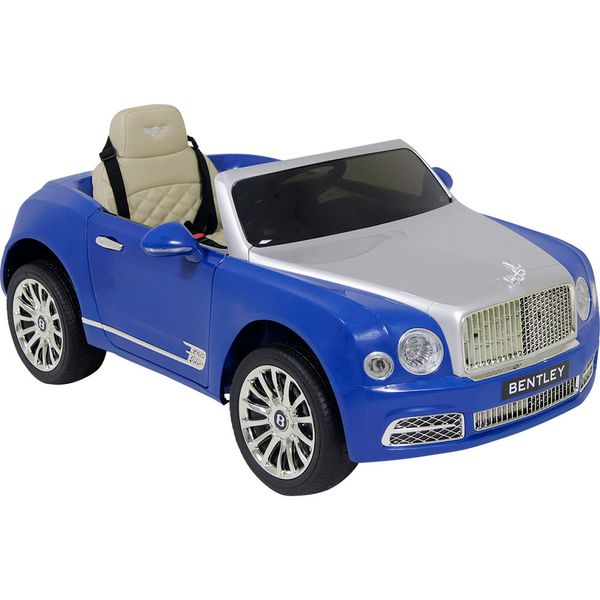 Carrinho Elétrico Bentley Mulsanne 12V Azul Bel Único / 12V