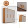 Guarda Roupa Casal Hera 6 Portas Rufato Naturalle Off White