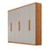Guarda Roupa Casal Hera 6 Portas Rufato Naturalle Off White