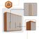 Guarda Roupa Casal Encanto 100% Mdf 6 Portas E 4 Gavetas Ruf Naturalle/off White