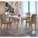 Conjunto Mesa Liz 120cm Com Vidro 4 Cadeiras Athenas Moderna Veludo Capuccino Off White Imbuia
