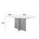 Conjunto Mesa Olímpia 90cm Tampo Mdf 4 Cadeiras Liz Moderna Linho Grafite Off White Imbuia