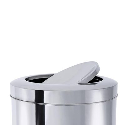 Lixeira em inox com tampa basculante Brinox Decorline 5,4L