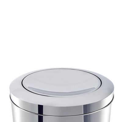 Lixeira em inox com tampa basculante Brinox Decorline 5,4L