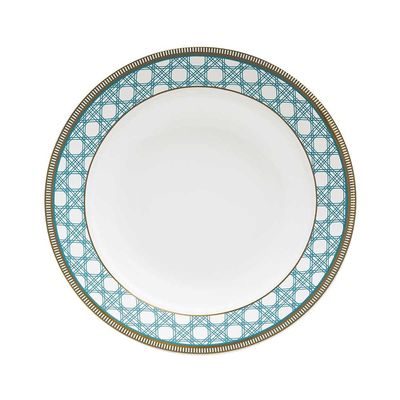 Jogo de Jantar e Chá Oxford Flamingo Palhinha Brasileira 30 Peças Porcelana