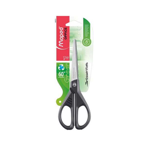Tesoura Mult Maped Essentials Green Preta 17cm Tesoura Mult Maped Essentials Green Preta 17cm