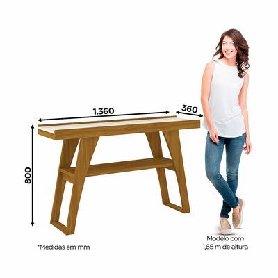 Aparador Henn Menphis MDP S350 Nature/Offwhite