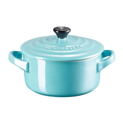 MINI COCOTTE LE CREUSET 250ML 10CM BK/AZUL CARIBE 81901101700103