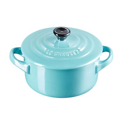 MINI COCOTTE LE CREUSET 250ML 10CM BK/AZUL CARIBE 81901101700103