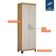 Armário Multiuso 2 Portas Com Chave Asteca Valdemóveis Cinamomo-off White