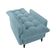Poltrona De Amamentação Com Puff Luxo Confortável Montreal Matrix Boucle Azul