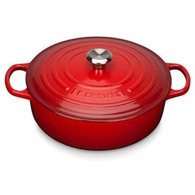 PANELA RISOTTO LE CREUSET 30CM SIGNATURE 6,4LT - Vermelho 211793006